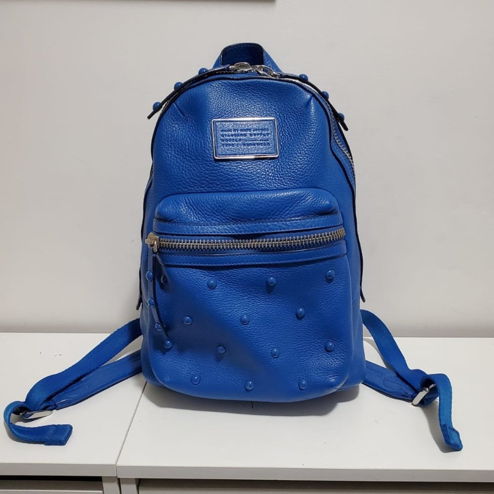 Blue Marc by Marc Jacobs Leather Backpack